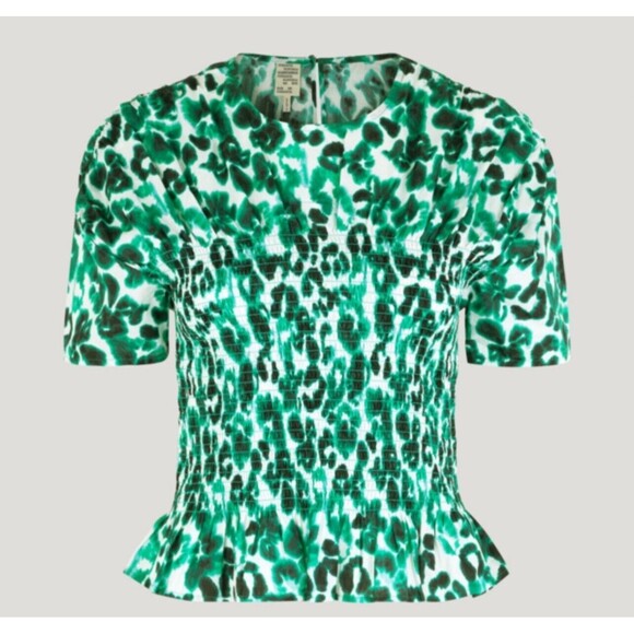 Baum und Pferdgarten Mines Top In Floating Flower Green Sz 40=8 (M) New - Picture 1 of 12